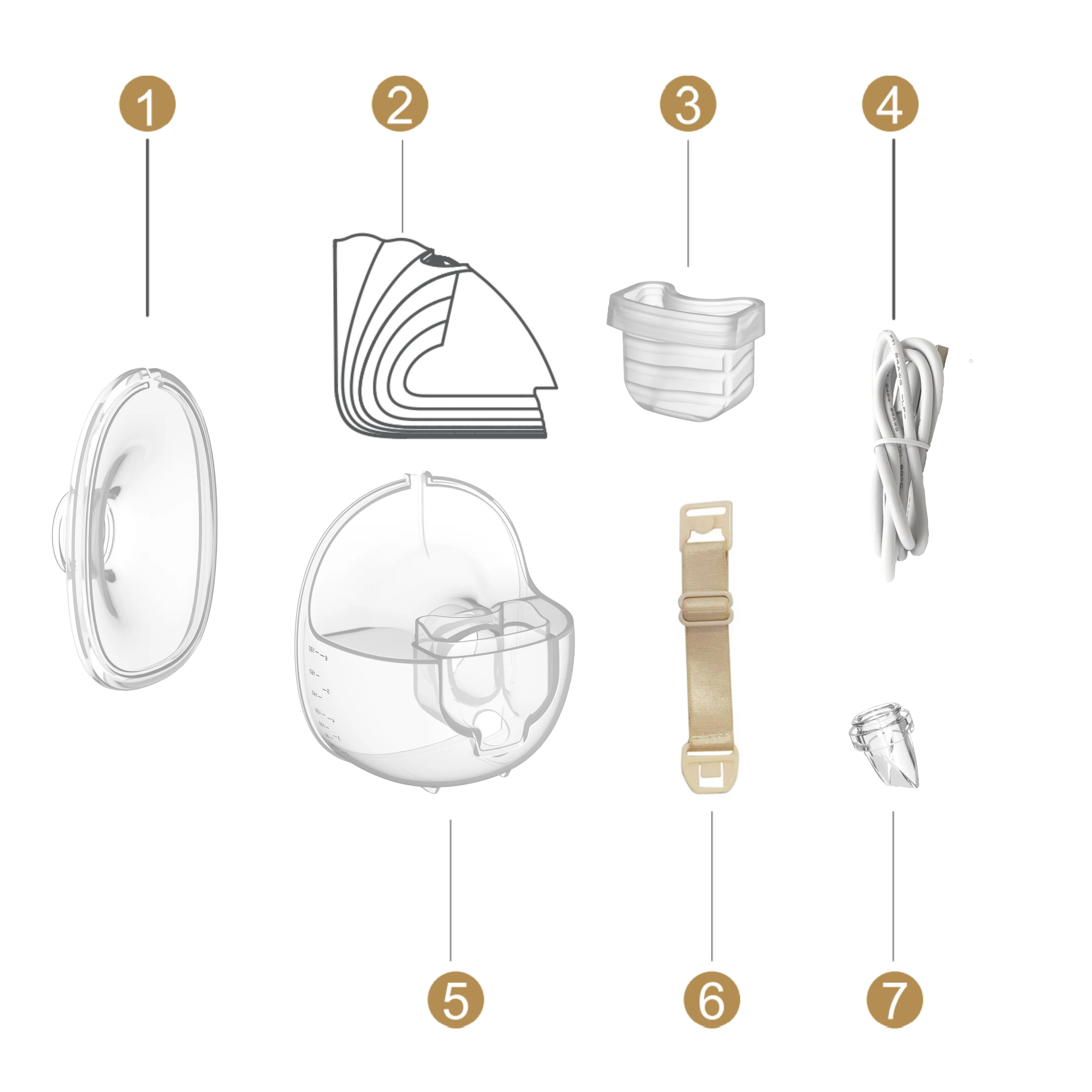 Duckbill Valve Wearable Breast Pump Accessories For S18/S21/S23/S28/S32/S39 Duckbill Valve