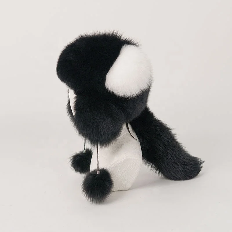 NAFA Custom Fashion Premium Handmade Winter Cute Lovely Warm Real Fox Fur Hat With Comfort