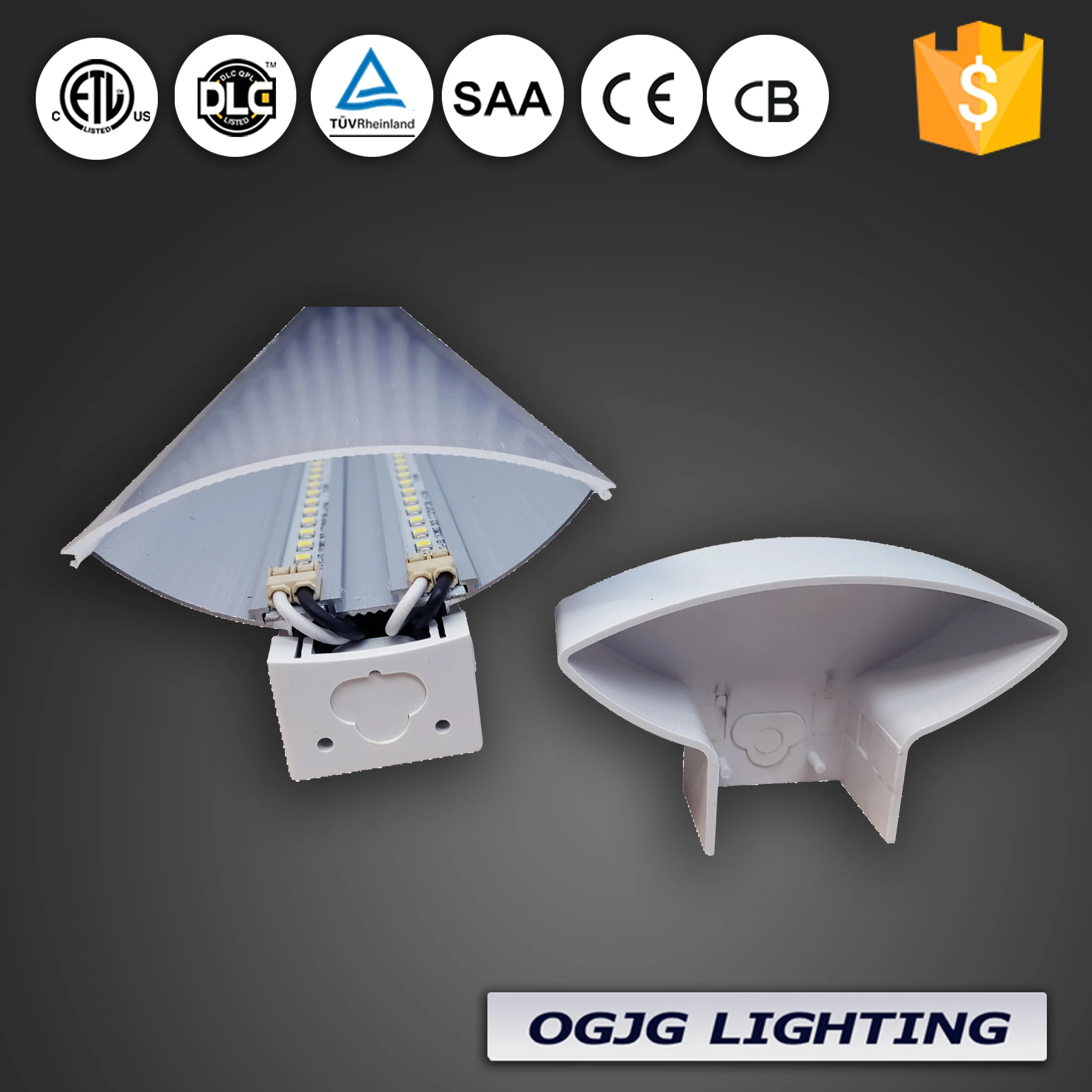 high lumen aluminum housing T8 LED tube light fixtures surface mount linear workshop light commercial LED batten ceiling lamp