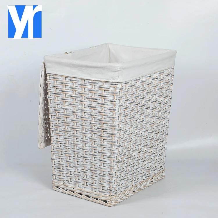 Eco Friendly Handmade Wooden Large Capacity Bedroom Foldable Toy Storage Boxes Laundry Storage Basket