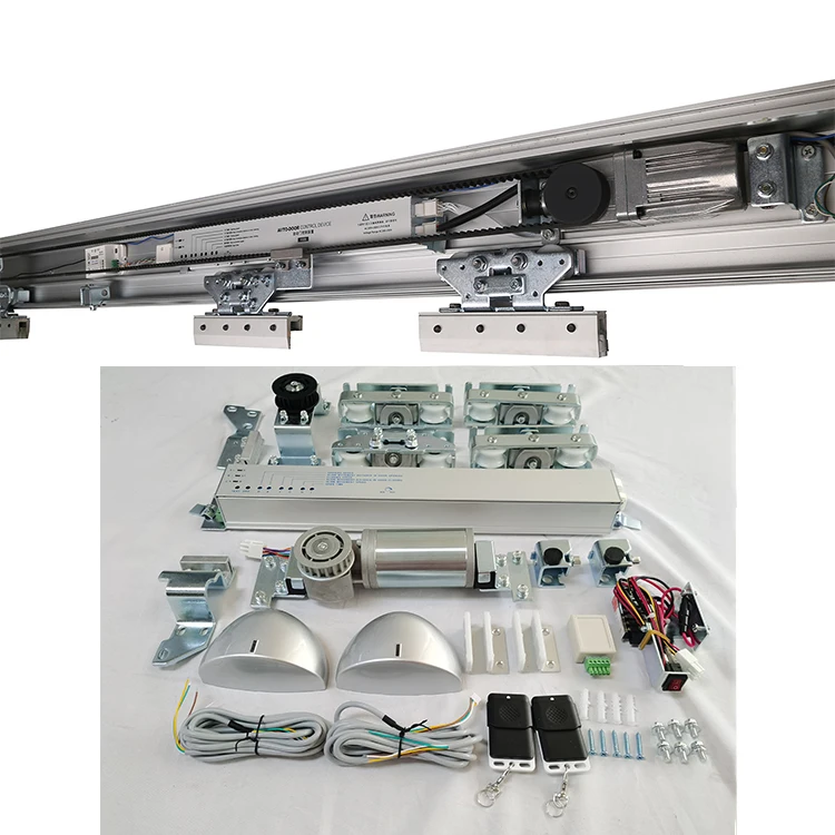 Commercial Mechanism Aluminum Alloy Remote Sliding Automatic Door Opener Closer System Unit With Access Switch For Shopping Mall