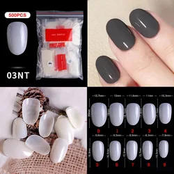 100/500PCS Artificial False Nails White Clear Pro Gule Abs False Nails Accessories and Manicure Tool DIY Nail Art Tip Decoration