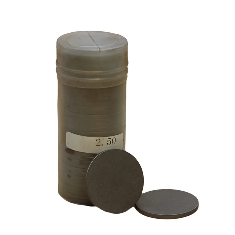 Diesel engine valve clearance adjusting shims customizable