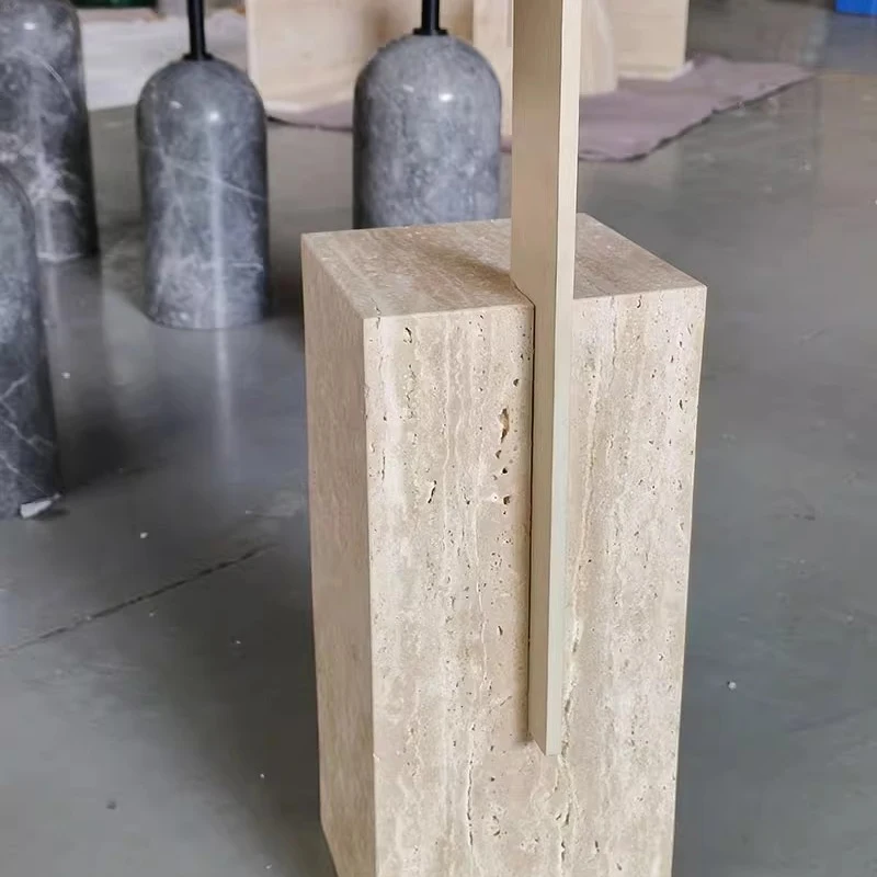 Заводская распродажа белый металлический столик Маленький журнальный газированный травертиновый мраморный для гостиной