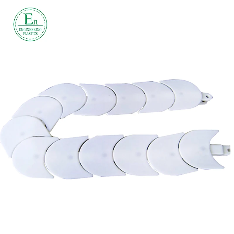 Customized plastic products supply pom conveyor chain plate food grade nylon sushi chain to sample customization