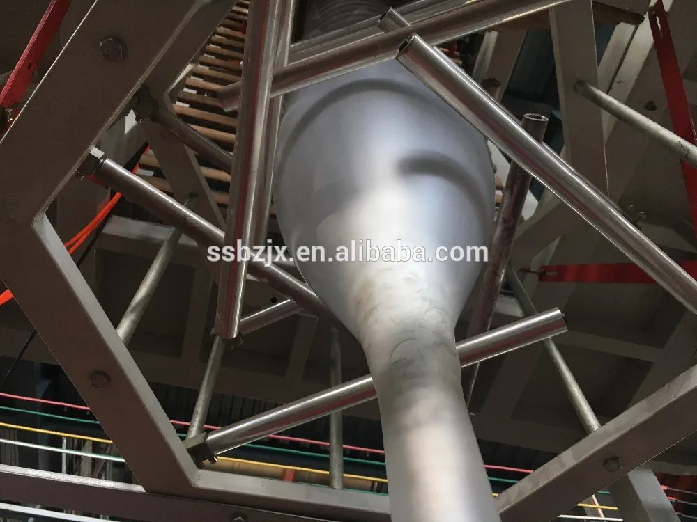 plastic garbage bag film blowing extruder machine