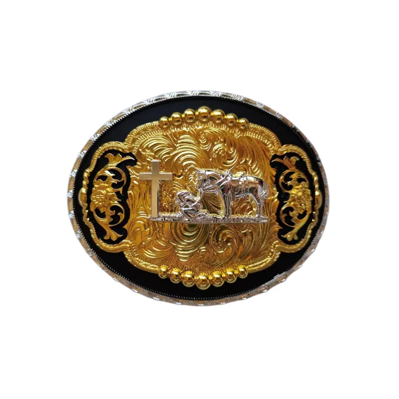 New Style Hot Sale Custom Horse Bull Mexico Cowboy Buckle Western Style Belt Buckle