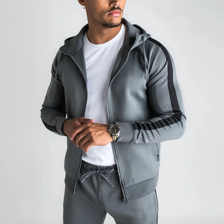 Custom track suit stripe tracksuit men tracksuits sports