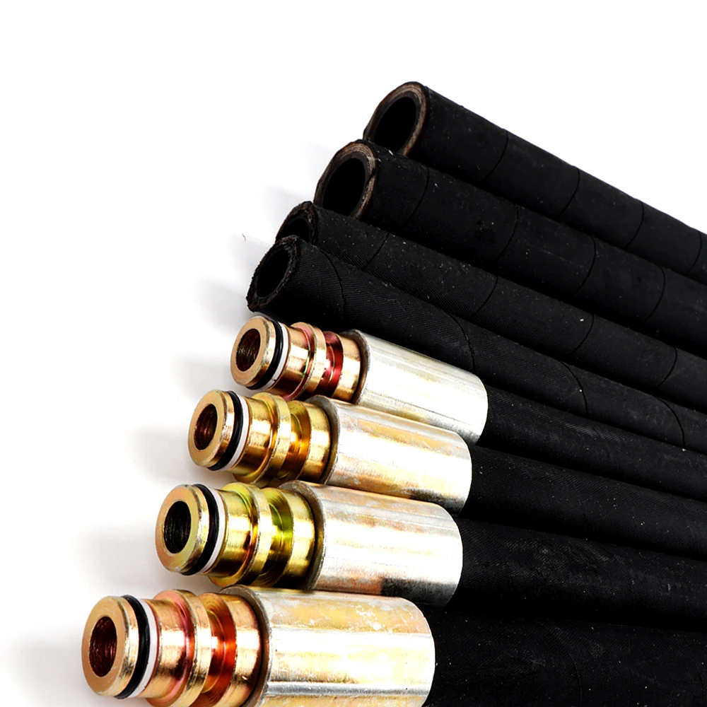 Flexible Durable High pressure Hydraulic Corrosion Resistant Hydraulic Pressure Air Oil Hot Water gas Industrial Rubber Hoses