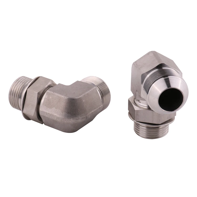 304/316 ss локоть fittings74 Конус штекер 90 градусов колено гидравлический адаптер с скрепленным уплотнением