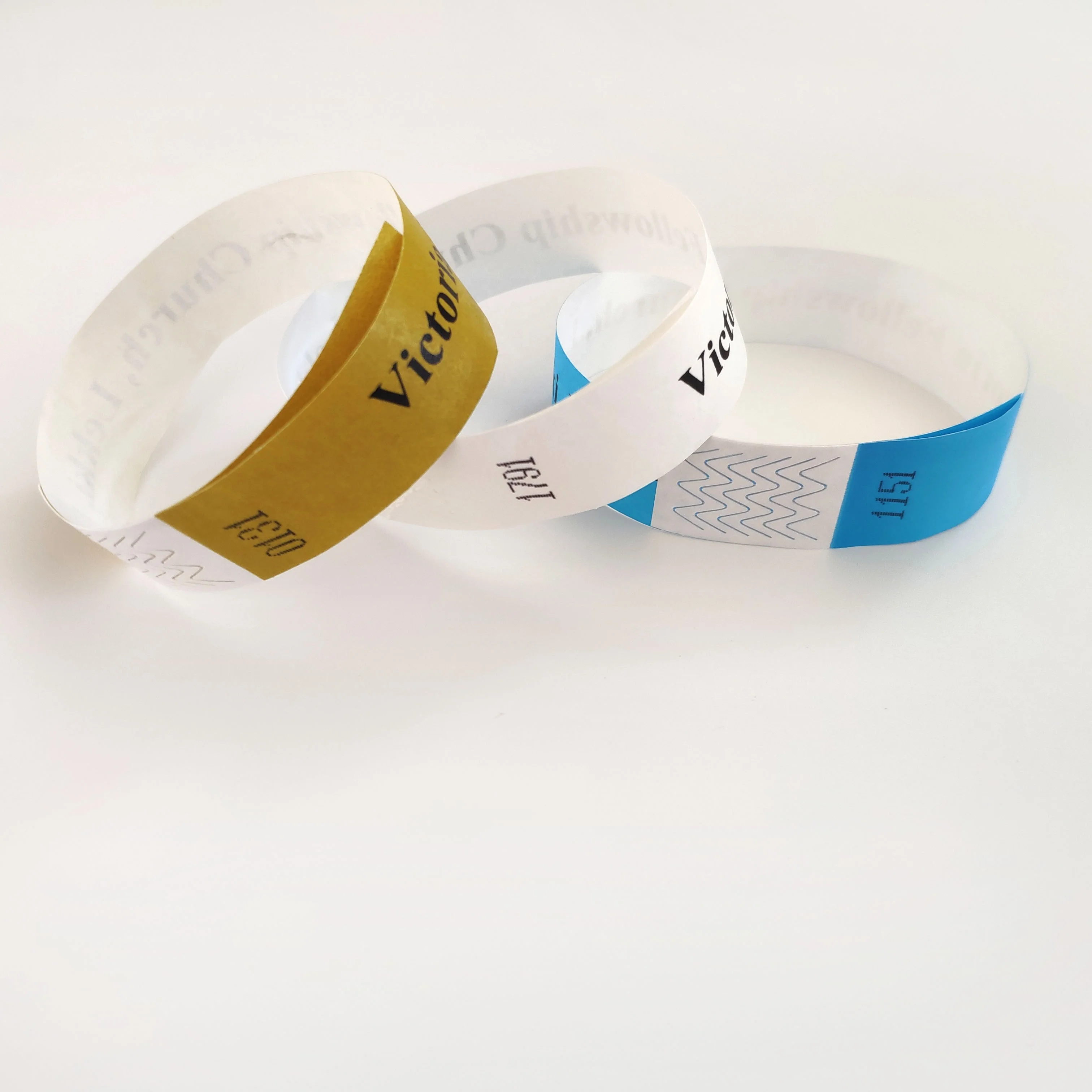 
Solid Color Tyvek Paper Blank Wristband Promotion Cheap Printing Event & Party Supplies Chinese New Year OEM Customized TYK1056D 
