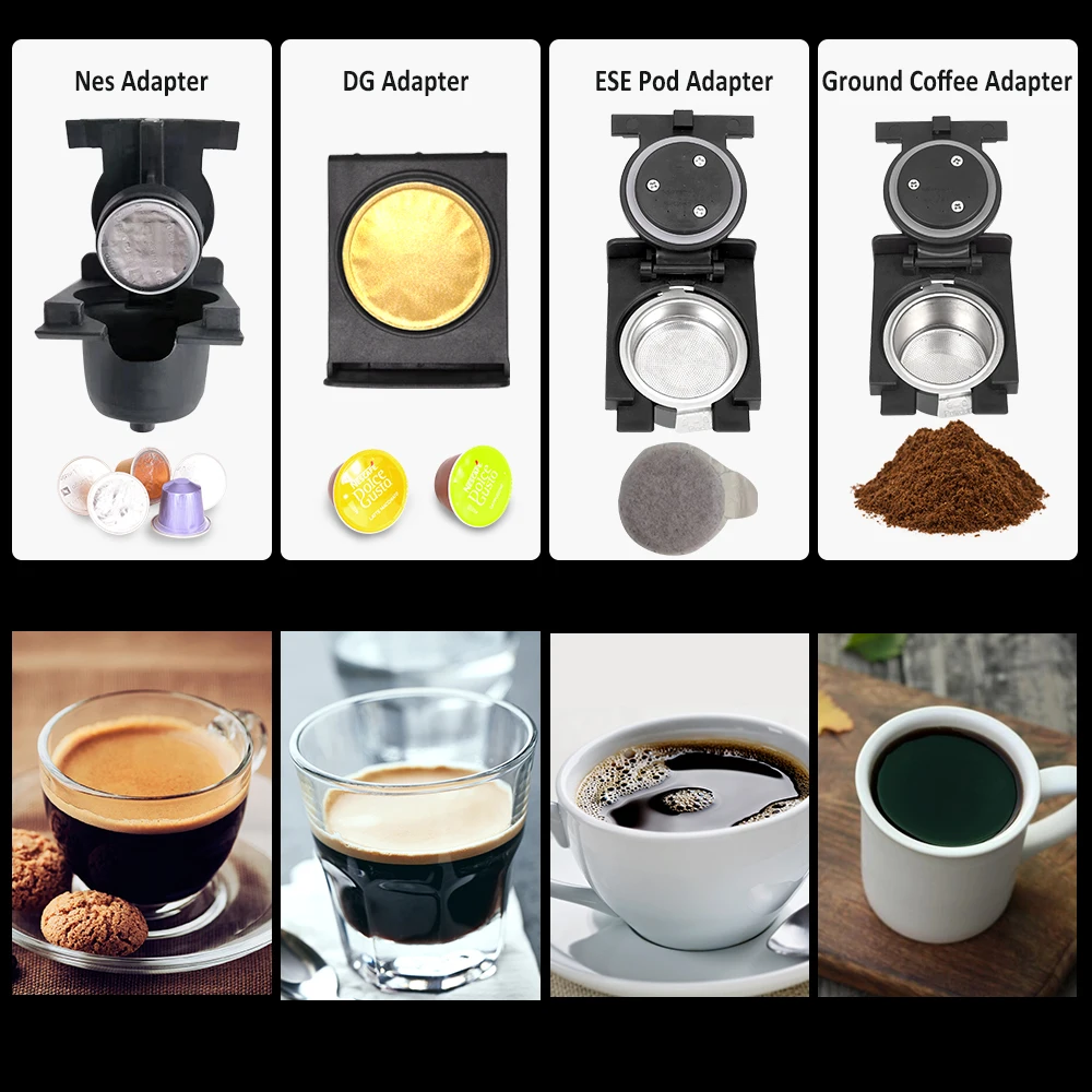 High watt  1400W capsule coffee machine fast brewing coffee removable water tank 20 bar chinese pump