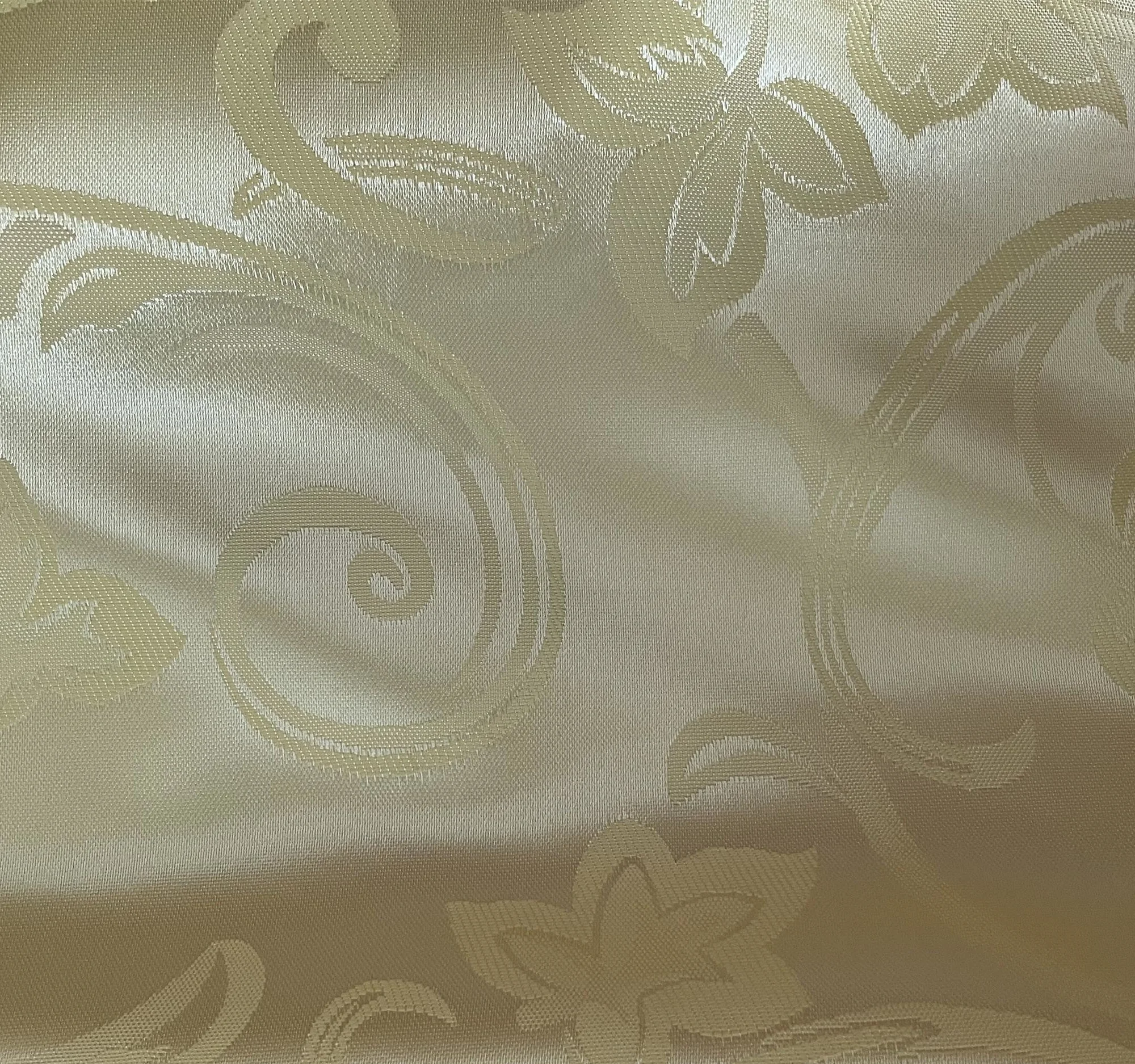 Silky and Shining Jacquard Satin Fabric 100% polyester stain fabric for wedding dress