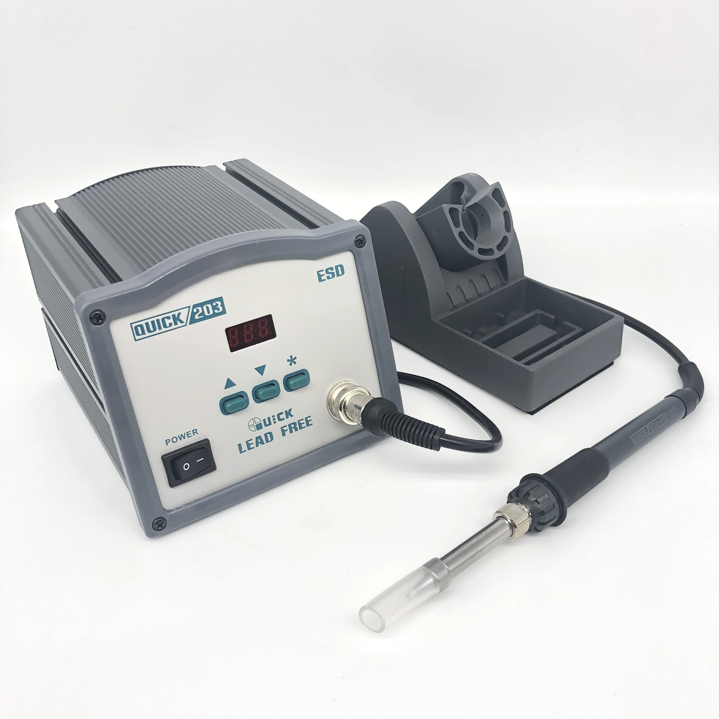 
QUICK 203 High Quality Manufacturing Plant Energy Saving 60w Soldering Iron Station 