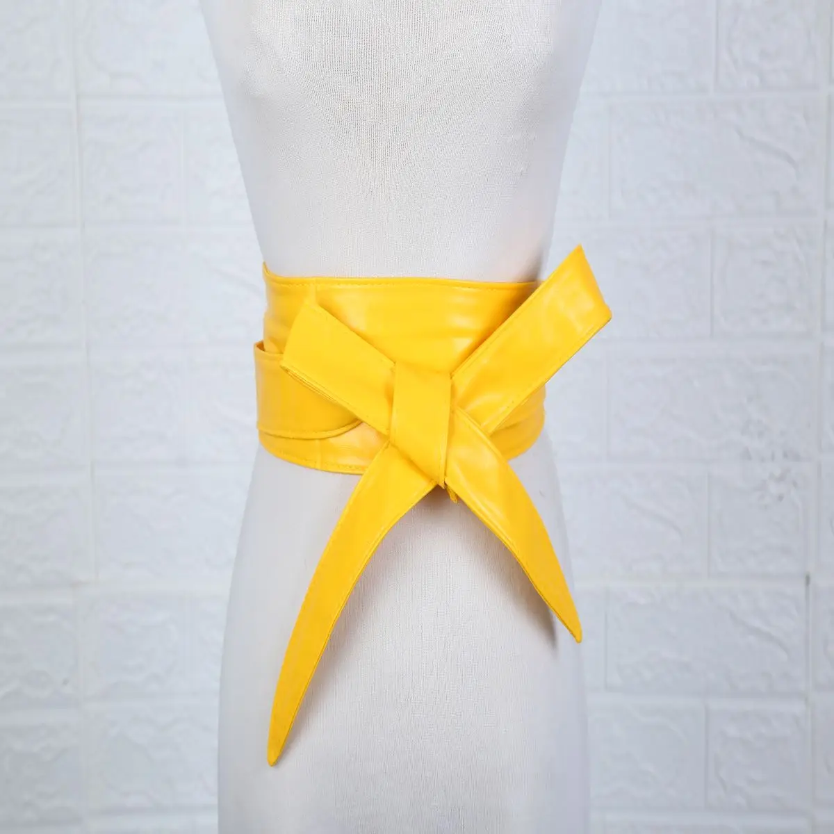 Custom Solid Color PU Bowknot Belt Female Conveyor Belt Classic Cheap PU Female Belt