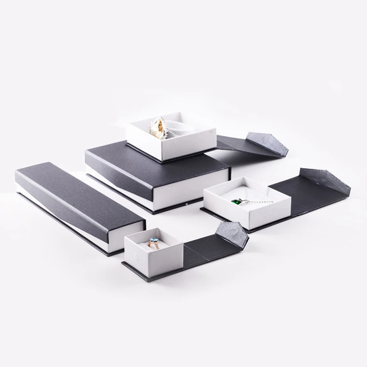 Wholesale Luxury Custom Logo Cardboard Jewelry Storage Folding Magnet Packaging Magnetic Gift Paper Box With Ribbon