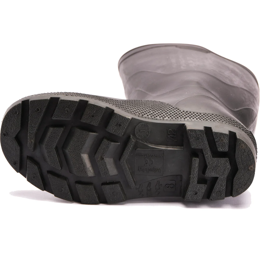 Industrial boots for men safety China rubber farm boots steel toe wellington boots men