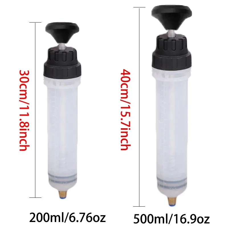 Auto Oil Change Syringe with Hose Manual Fuel Suction & Filler Fluid Oil Change Evacuator Pump  Car Brake Fluid Oil Extractor