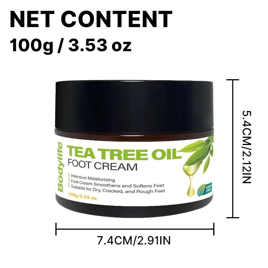 Wholesale foot cream urea Private Label organic Hydrating Urea Cream Thick Cracked Rough TEA TREE OIL FOOT CREAM