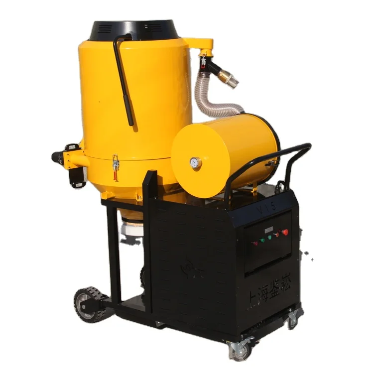 V15 Heavy Duty Commercial Vacuum Cleaners With Cyclone and Double HEPA Using in Industrial Area Floor Grinding