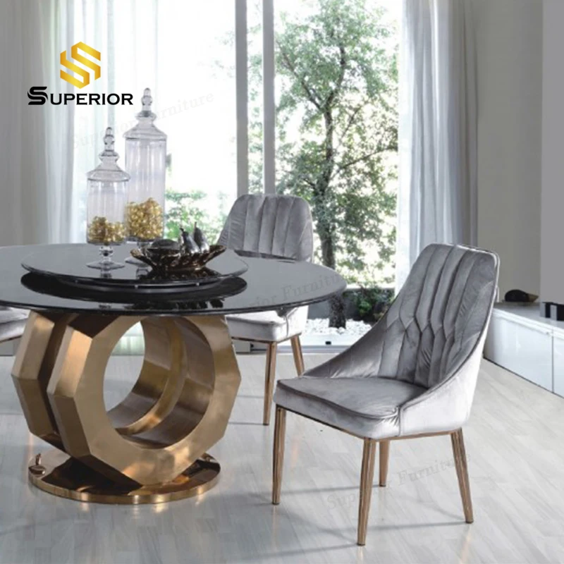 dining table set 6 seater sillas de comedor metal leg dining chair furniture dining table set