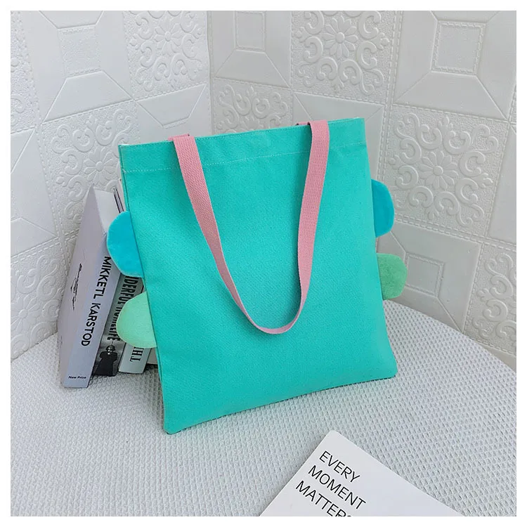 New Arrival kawaii anime Hangyodan fish Casual Large Capacity student gifts fish monster storage shoulder handbag canvas bag