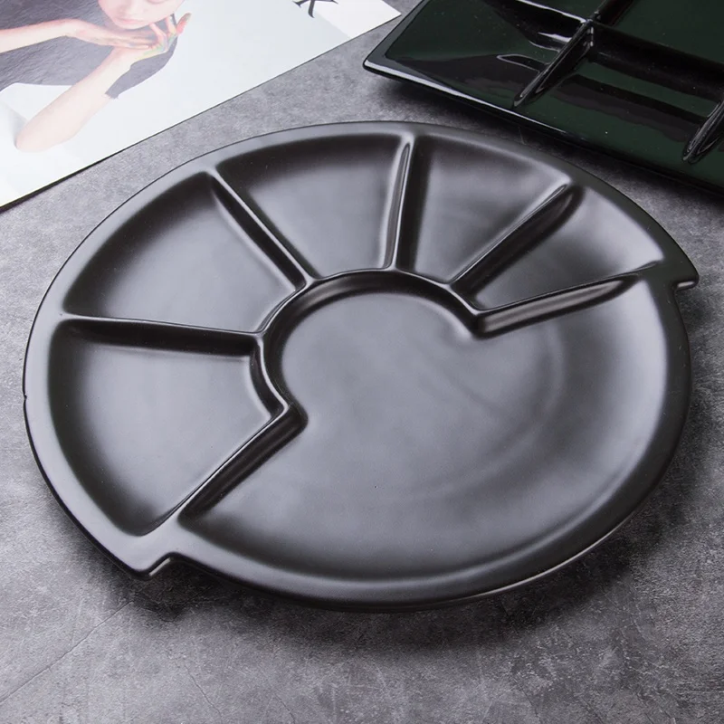 
Porcelain Divided Serving Dishes Relish Tray Serving Plate for Parties Perfect for Chips and Dip Veggies Candy and Snacks 