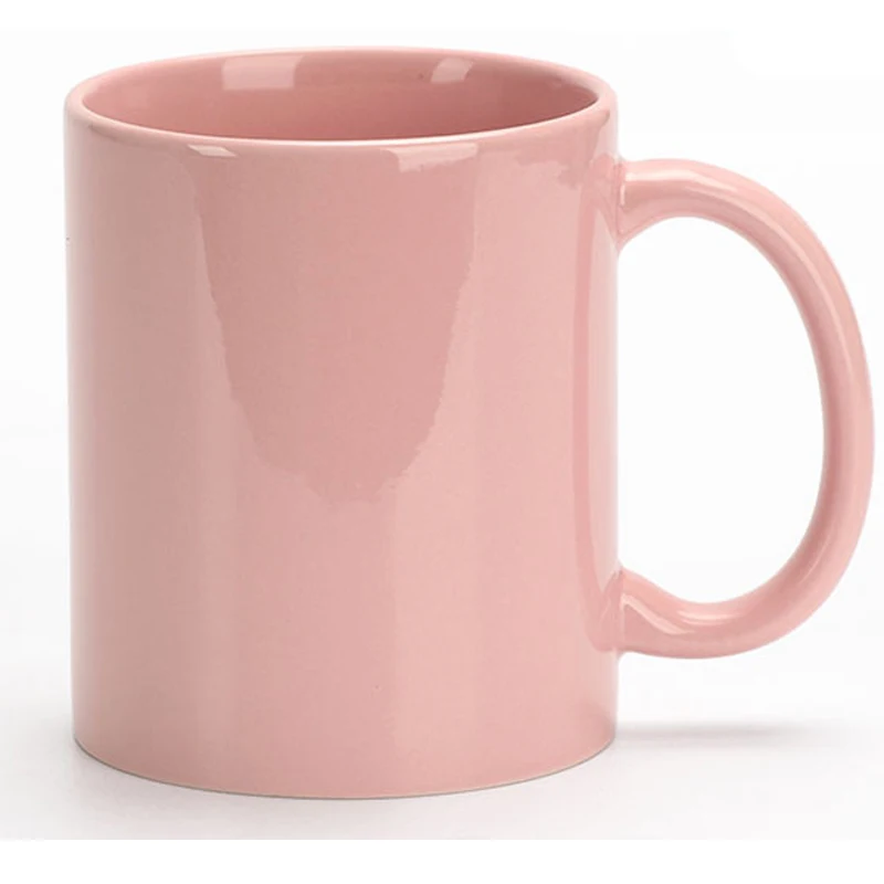 A Grade 11 oz Sublimation Blank Yellow/Pink Ceramic Mug/ Coffee Mug For Promotion Custom Gifts