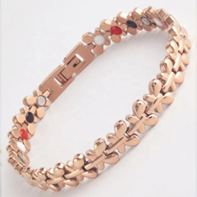 New Design Healthy Magnetic Bracelet for Women Power Therapy Magnets Magnetite Bracelets Bangles Men Health Care Jewelry