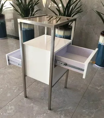 Hot-selling Fashion Cheap Multi Functional Metal Shelf Hairdresser Cabinet With Hair Dryer Rack Beauty Salon Hair Shop