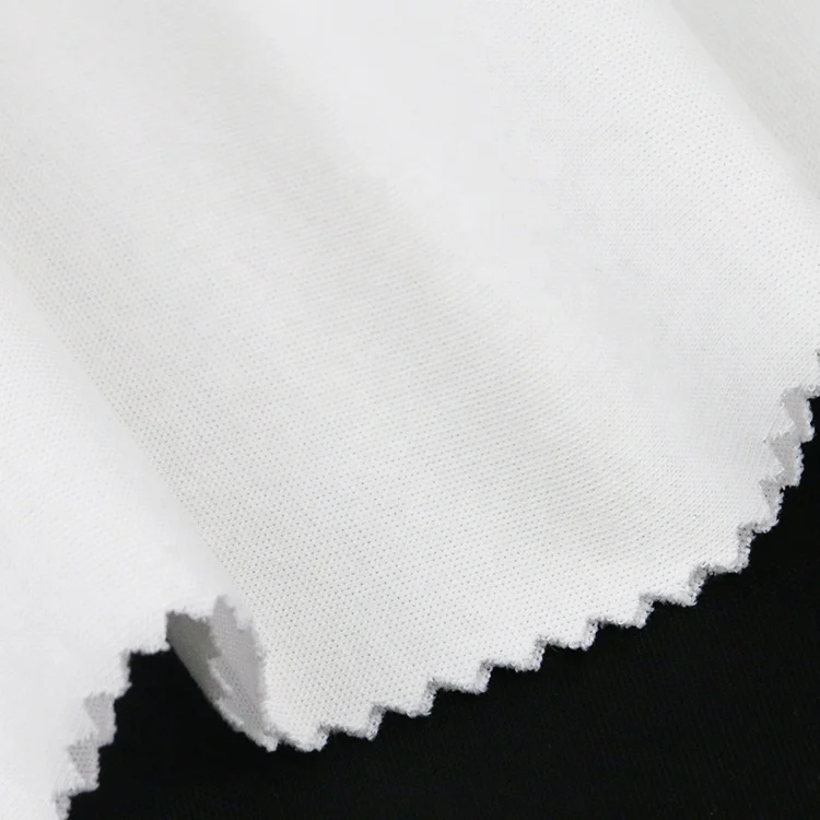 functional waterproof Micro modal single jersey  t-shirt recycle polyester cotton fabric stretch fabric designing