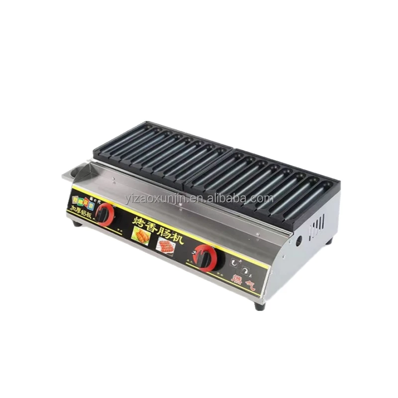 Commercial Gas Hot Dog and Mini Pancake Grill Machine for Household Use