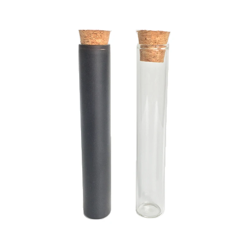 Glass Tube Bottle Wth Cork Lid Round Bottom Glass Tubes