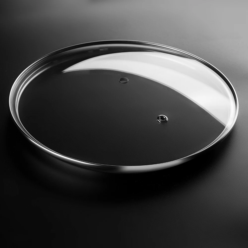 Cookware Part Factory Sale G Type Tempered Glass Lid Pan Lid Cover for Deep Fry Pan