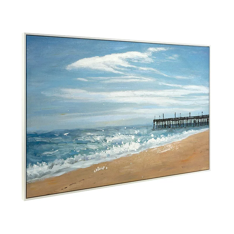 Handmade Canvas Painting Decorative Home Decor Frame Decoration Seascape Paintings