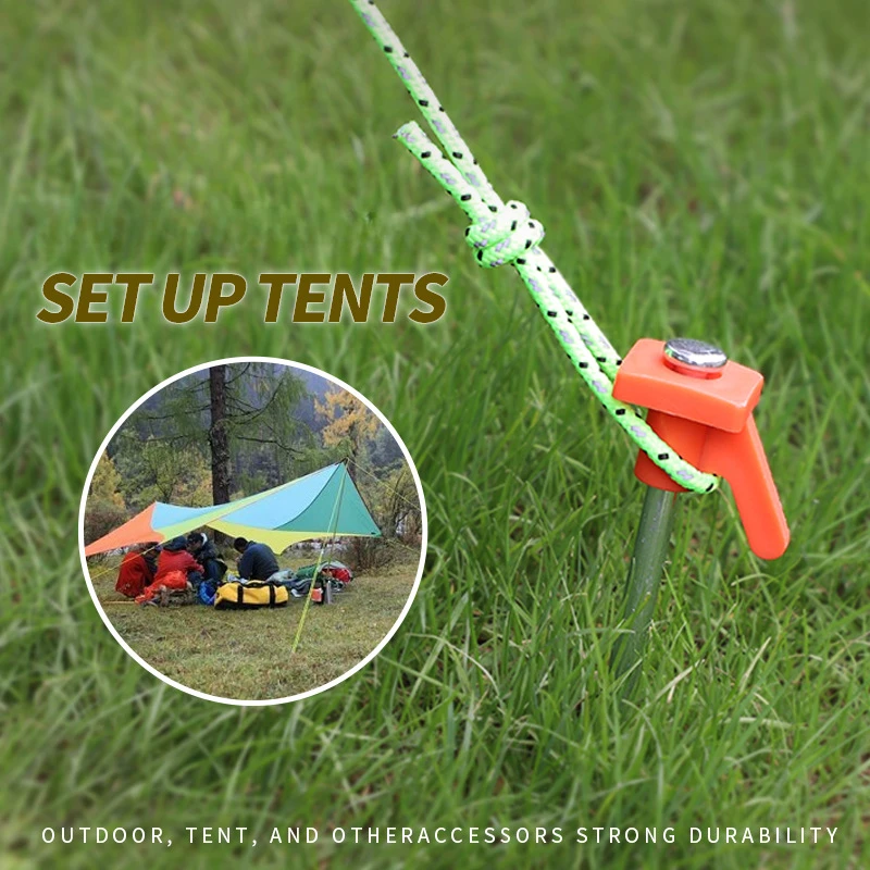 Wholesale In Stock Hot Selling Long 21cm Stainless Steel Tent Floor Nail Outdoor Non-Deformable Camping Tent Peg For Camping
