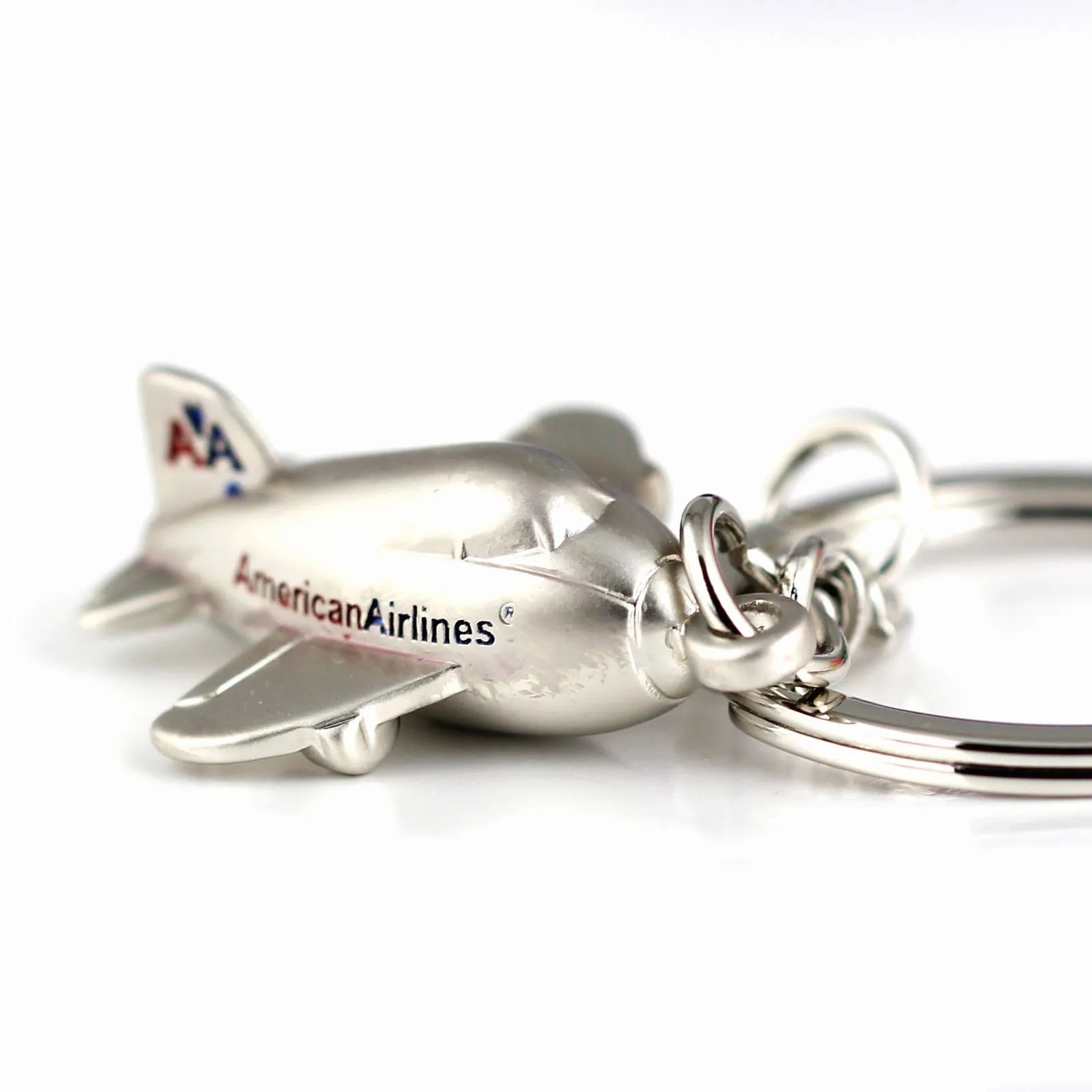 American Airlines Airliner Keychain Fashion American Civil Aviation Aircrafts Airlines Air Plane Key Chain Ring Key Fob Keyring