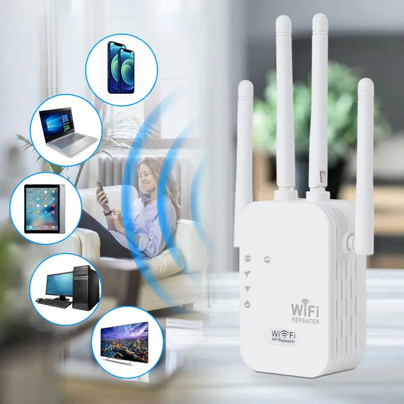 2023 Electronic Hot selling WiFi Extender Repeater with Ethernet Port 300Mbps Home Wireless Signal Booster