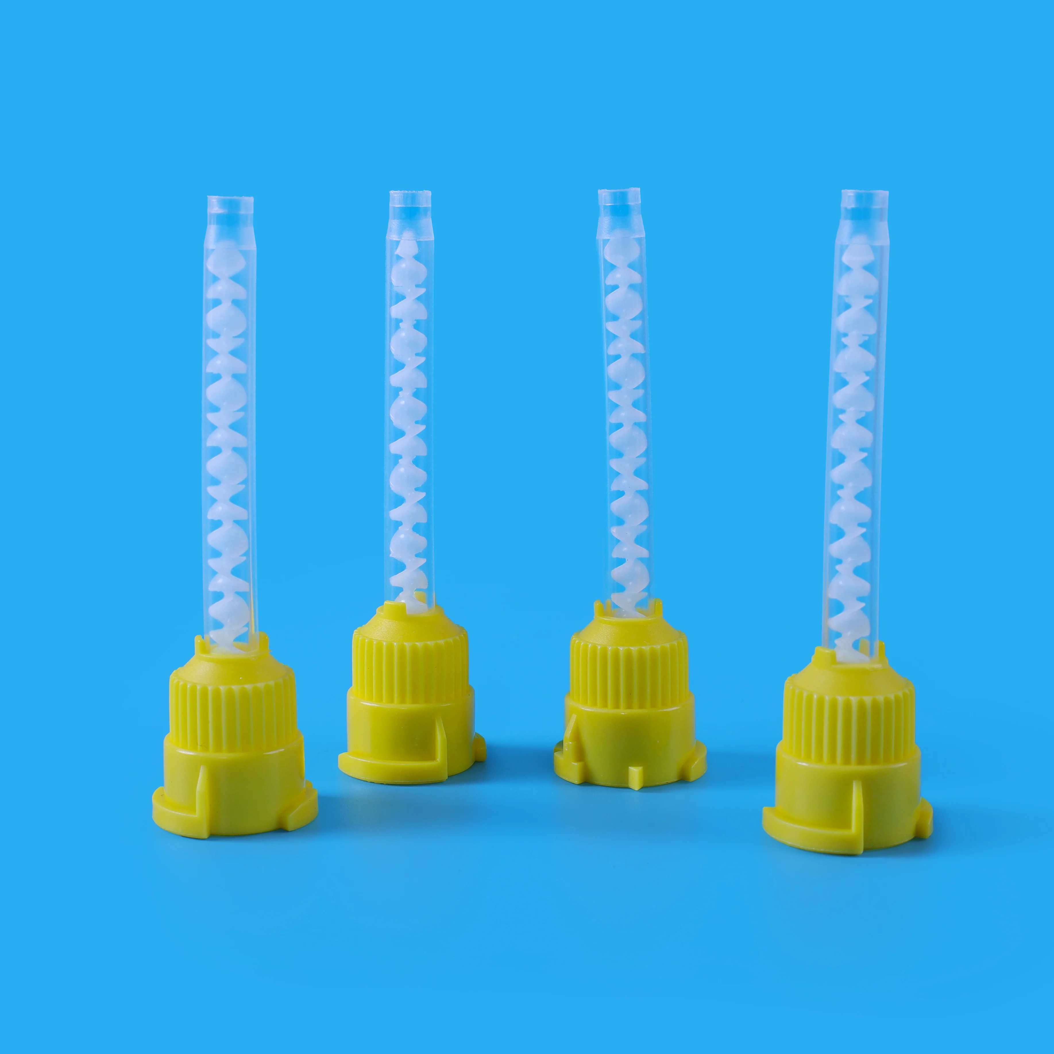 Dental Silicone Rubber Conveying Head Disposable Mixing tips Color Tube Impression Materials Dentistry Tool