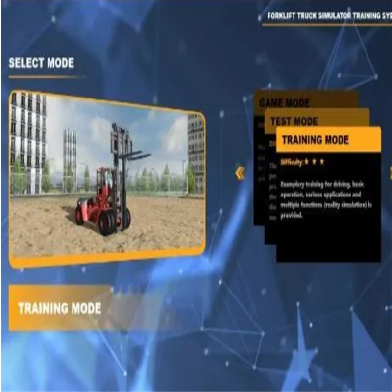 Chinese Forklift Training Simulator for Training Center