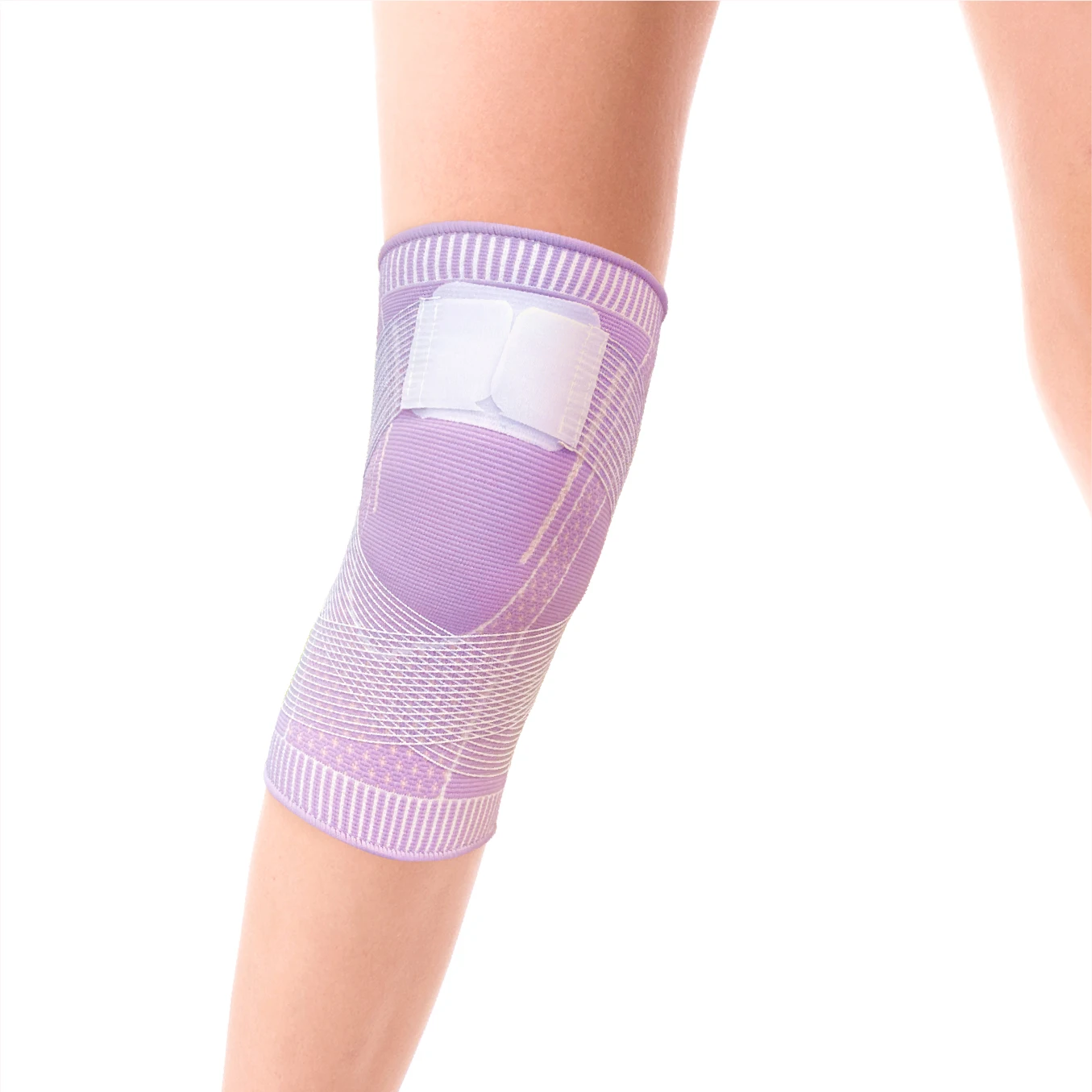 Wholesale Amazon hot-sale elastic compression knitting volleyball knee pads support sleeve knee brace
