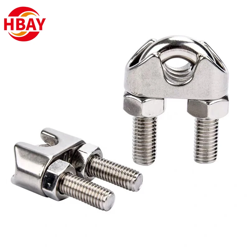 ANYUE Quality Assurance 304 Stainless Steel Wire Rope Clip for Fastening