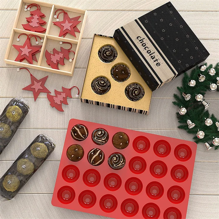 OEM Bulk Bakeware 8 Trays Mini Semi Half Sphere Shape Food Grade Silicone Cake Baking Molds for Chocolate Candy and Gummy Cake