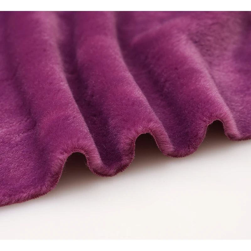 Hot Selling Various Color Velboa Minky PV Plush Knit Fleece Toy Fabric Velboa Plush Fabric
