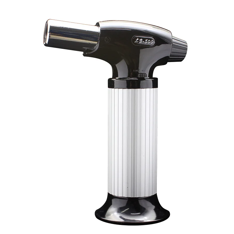 Medium inflatable welding torch lighter large fire fixed fire direct injection fire welding gun BBQ lighter