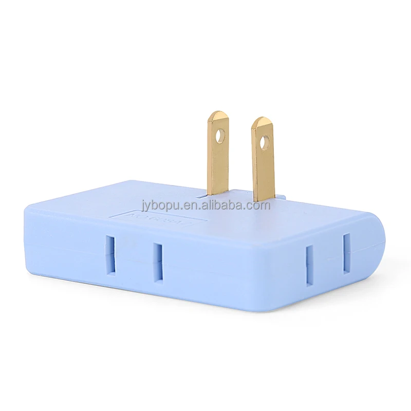 New Wall Adapter Swivel Head Charger 3 in 1 Outlet Swivel Mini Wall Power Outlet Extender Plug