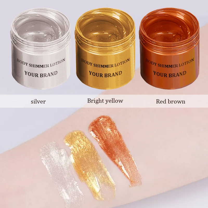OEM Vegan Highlighter Glow Shimmer Liquid Lotion Private Label Wholesale Makeup Shimmer Face Body Shimmer And Glow