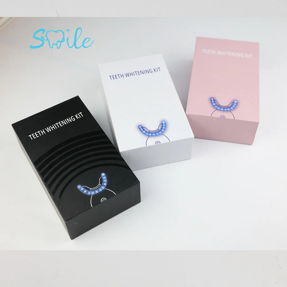 Factory Supply Customized Professional Teeth Whitening Led Kit 16leds 32leds Blue and Red Light