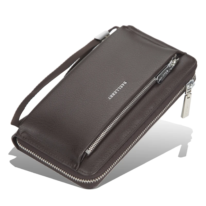 Long Men Wallets Fashion New Card Purse Multifunction Organ Leather Wallet For Male Zipper Wallet With Coin Pocket