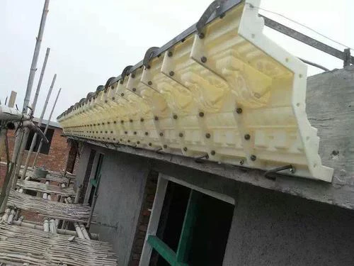 Building External Wall Decoration Cement Cast In Place Concrete Eaves Line Plastic Molds for Durable ABS Cornice Line Molds
